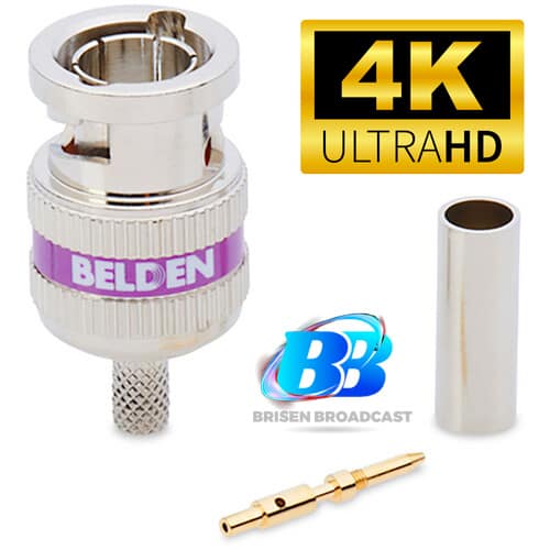 SDI CONECTOR 12G 4K Belden 4855RBUHD3 - Brisen™ Engenharia